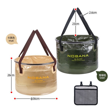 Camping Portable Folding Water Bucket 20L/30L Large Capacity Telescopic Container for Camping, Hiking, Fishing