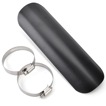 Motorcycle Chrome Exhaust Muffler Pipe Heat Shield Cover Guard For Motorcycle Motorcross With 50-70mm Exhaust Pipe Diameter