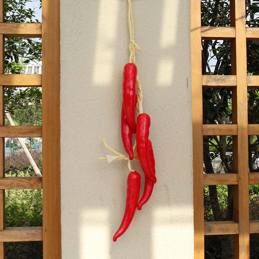 Artificial Simulation Food Vegetables Fake Chili Pepper Fruit Photography Props For Decoration Room Home Christmas Wall Decor