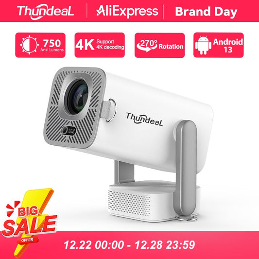 ThundeaL Full HD Projector TD80 Pro 1080P 2K 4K TD80Pro TD80W Upgrade WIFI Android Mini Beam Projector 3D LED Video Home Theater