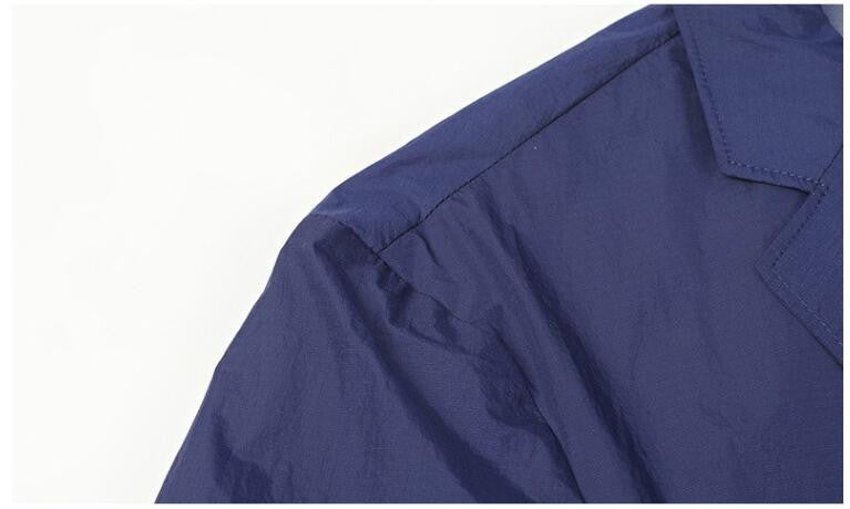 New Summer Man Thin Breathable Sunscreen Casual Blazers Jackets Solid Business Suits Coats Male Slim Elastic Blazers Jackets 4XL