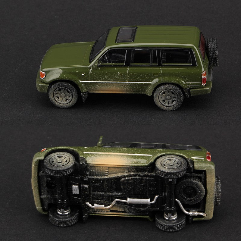 Massdi 1:64 Toyota Land Cruiser LC80 LC300 Car Model Alloy SUV Off-road Miniature Diecast Vehicles Toy Collection