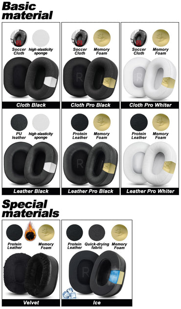Replacement Foam Ear Pads for MCHOSE V9 S9 PRO,V9 PRO S9 PRO mchose x9 Headphones memory foam Earpads Protein Leather
