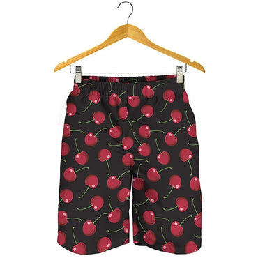 Fashion Cherry 3D Printed Beach Shorts Men Clothes Cartoon Fruits Pattern Swim Trunks Summer Streetwear Oversized Short Pants