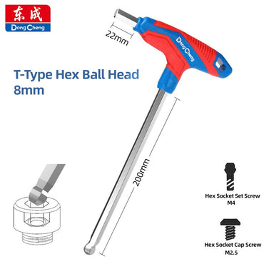 T-Handle Hex key allen wrench falt Ball/Flat head metric 2/2.5/3/4/5/6/8/10mm Home Auto Bike Repair Hand Tool Screwdriver