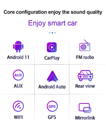 BQCC 7" Quad Core RAM ROM 2GB 32GB Android 13 ASP 16EQ WIFI GPS Navigation Car Radio Mirrorlink Carplay Car Palyer For Universal