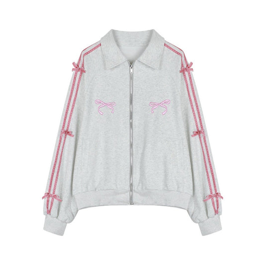 Lapel Collar Long Sleeved Hooded Y2k Sweet Korean Ins Sweatshirts for Women Clothing Loose Autumn Zipper Coat Top Women