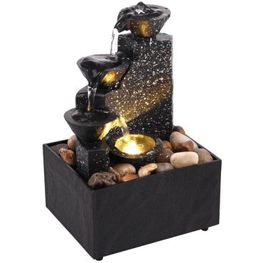 Art waterfall fountain small ornament desktop beautiful decoration can be used for living room family bedroom study office