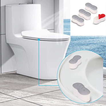 4pcs Universal Toilet Lid Cushion Anti-slip Gasket Toilet Seat Pad Buffers Stop Bumper Shock Absorber Bathroom Toilet Seat Kits