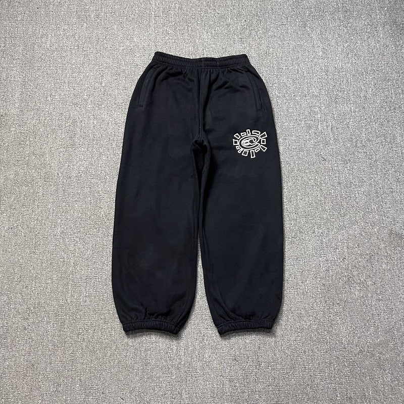 American High Street Black Sweatpants ADWYSD Pants Sunroll Fleece Zipper Pocket Men Women Cleanfit Trousers