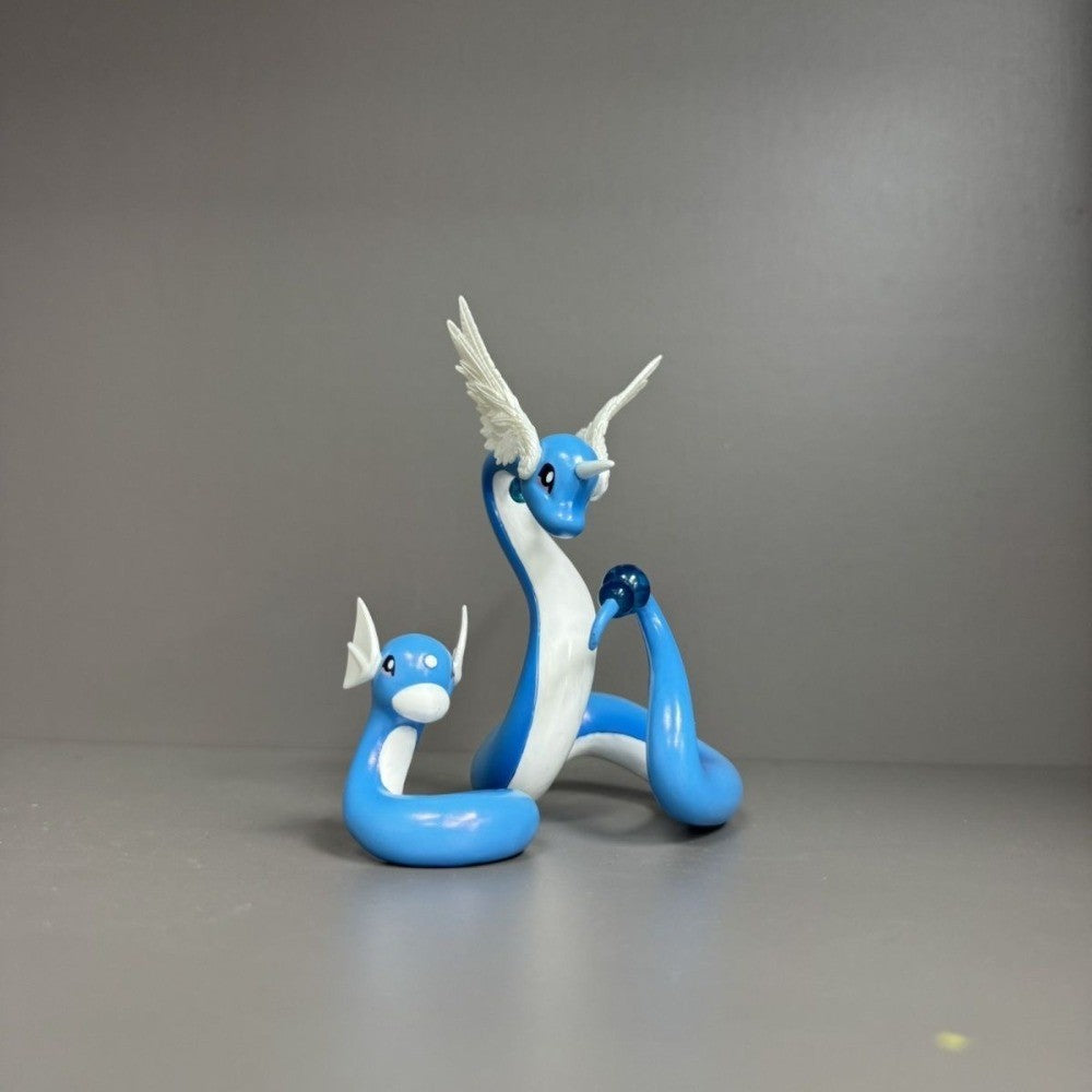 Anime Cartoon Figure Dragonair And Dratini Action Figures 12cm Pvc Collection Model Toys Gifts High Quality Desktop Decoration