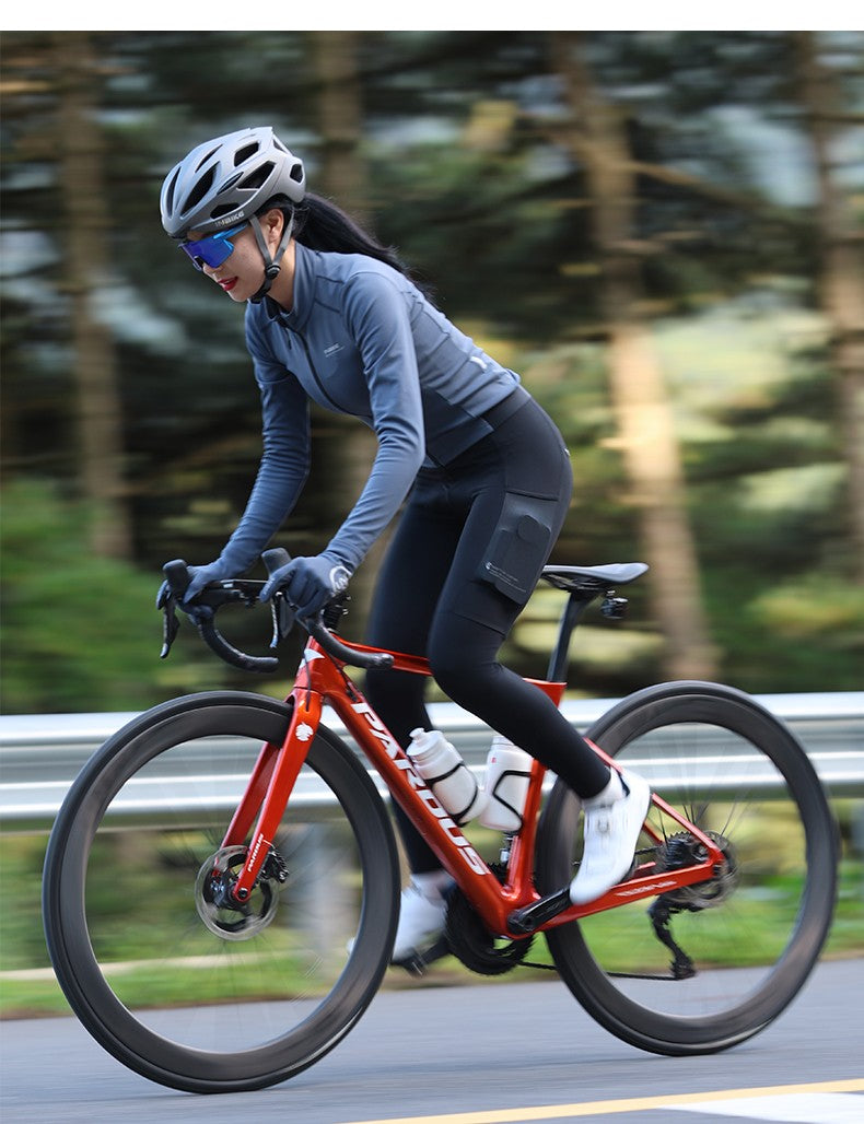 INBIKE Women's Thermal Cycling Jacket Winter Warm Fleece Bicycle Riding Sportswear Windproof Long Sleeve Reflective Outdoor Wear