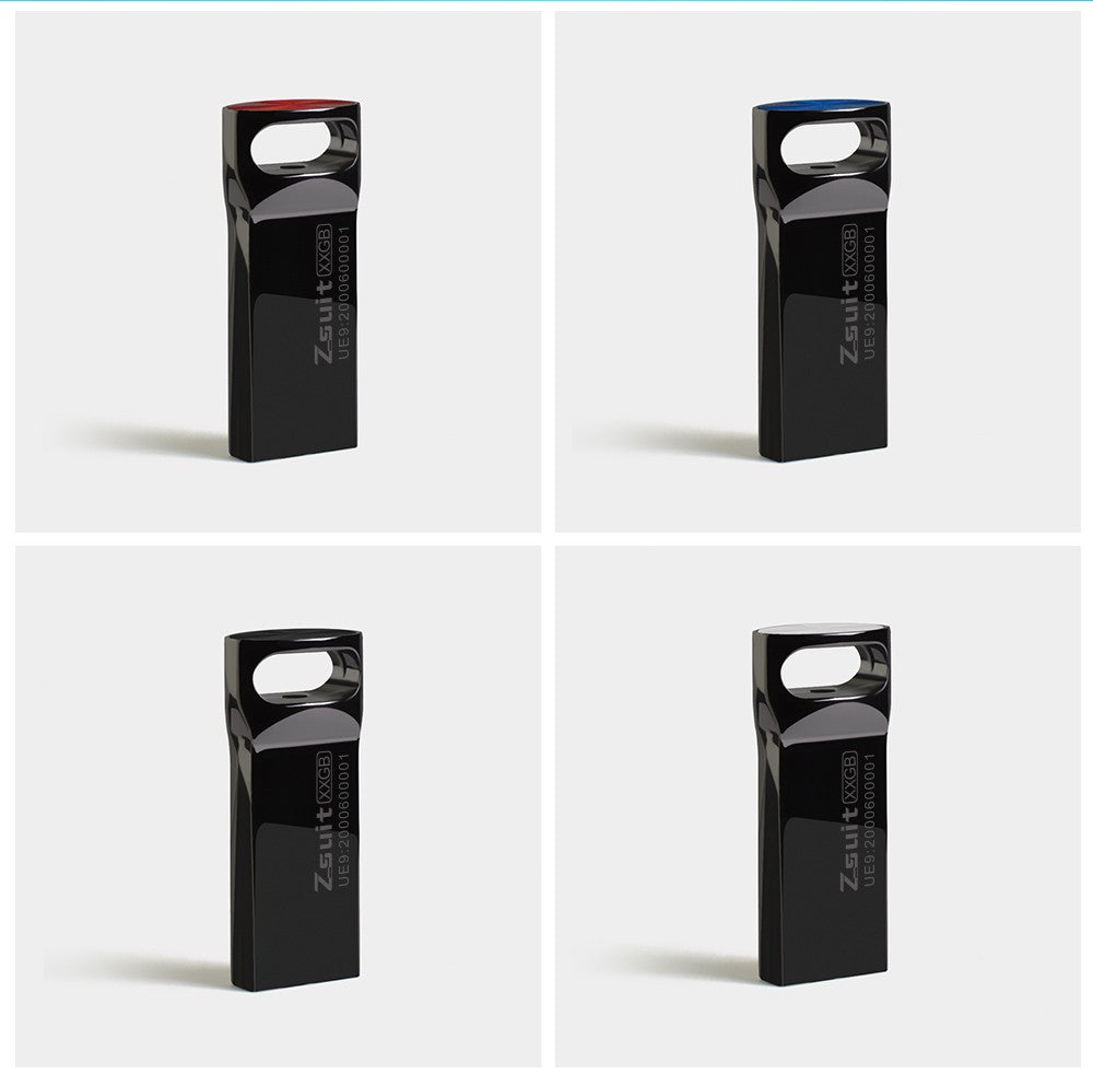 Zsuit 10 Peças/lote Pen Drives USB 64GB Mini Metal Capacidade Real 128GB Memory Stick Pen Drive 32GB Logotipo Personalizado Armazenamento U Disk