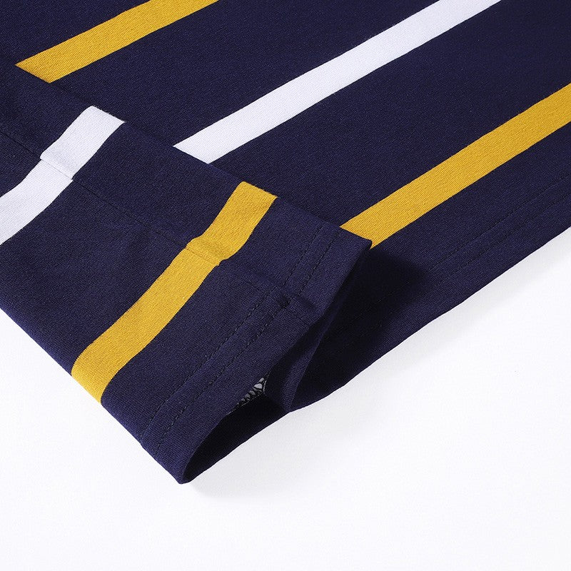 Men Polo Shirt Cotton Embroidery Long Sleeve Spring Stripe Polo Shirt Men Autumn Casual Fashion Polo Shirt Business T-shirts Men