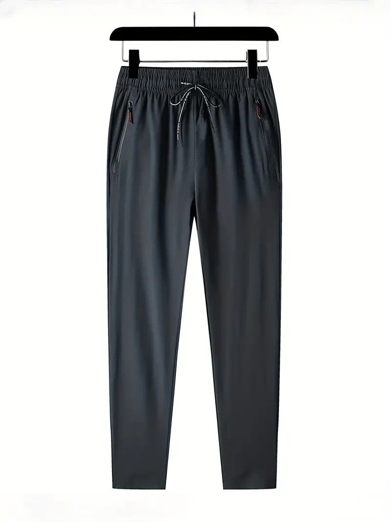 Plus Size 4XL 5XL Men's Casual Straight Pants Stretch Elastic Waist Jogger Korean Classic Blue Black Gray Male Brand Trousers