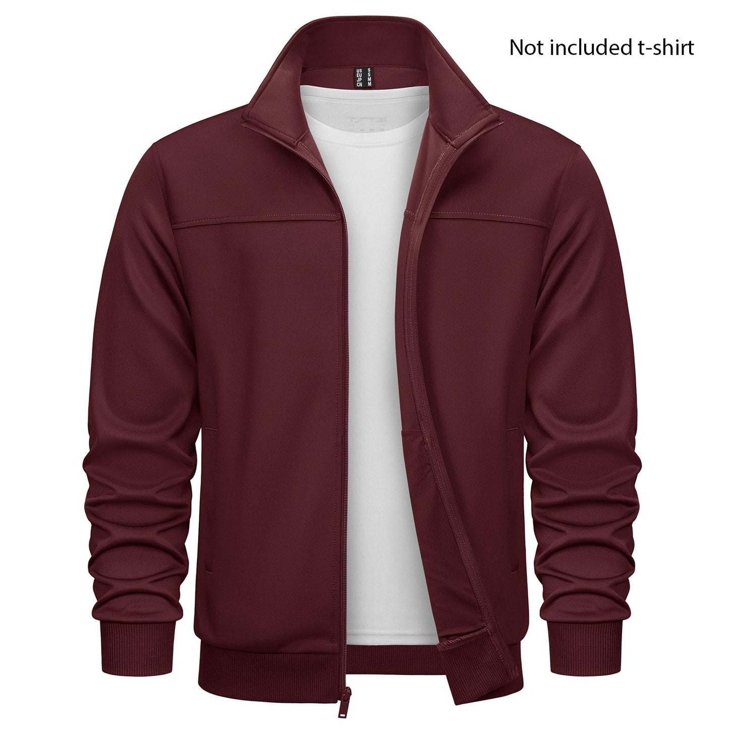 TACVASEN Spring Autumn Track Jackets Mens Lightweight Full Zip Sports Jacket Running Athletic Jackets Workout Fitness Outwear