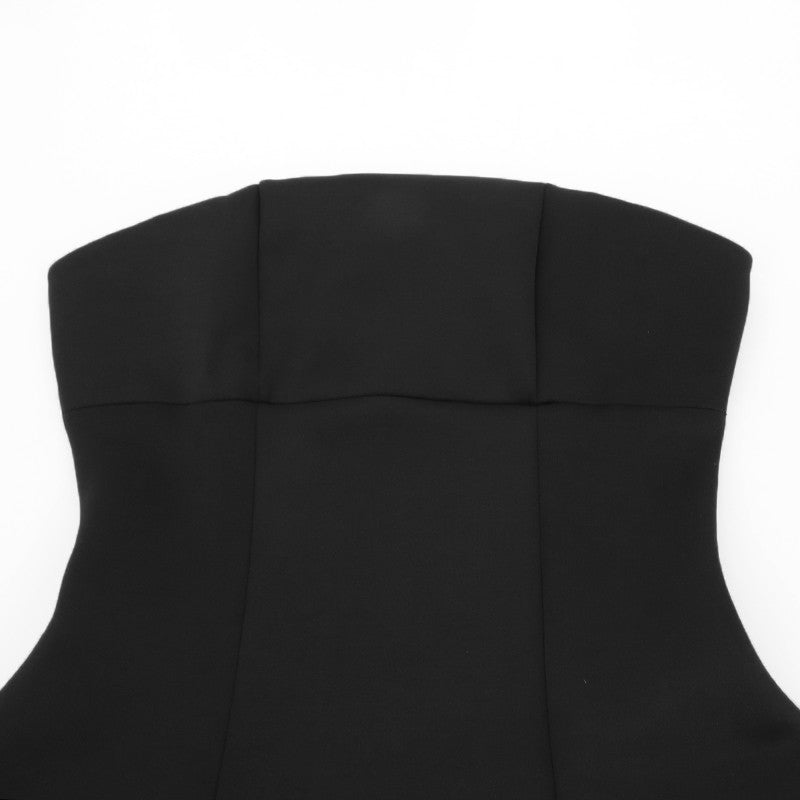 Sexy A-Line Dress Women's Summer New Solid Sexy Sleeveless Off Shoulder Bodycon