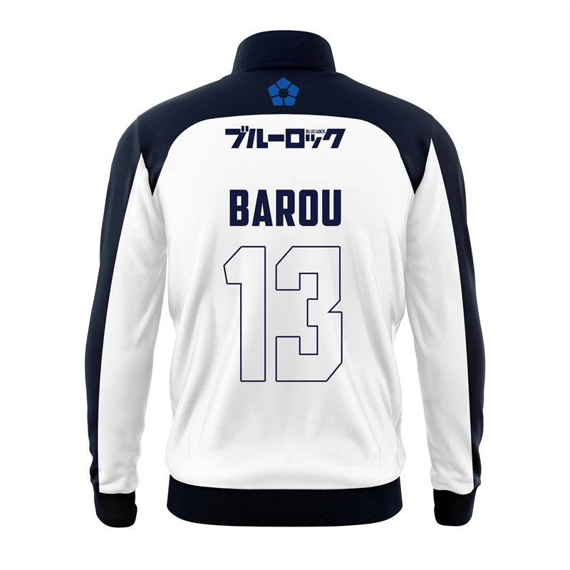 2025 Spring New Men's Blue Lock Anime Soccer Jersey Jackets Fashion Trendy Lapel Tops kids's Casual Short Sleeved Bomber Jacket