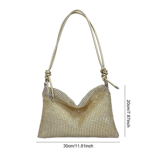 Women Shiny Rhinestone Dinner Bag New Party Wedding Purses 2023 Luxury Full-Diamond Ladies Handbag Designer Sparkly Evening Bags