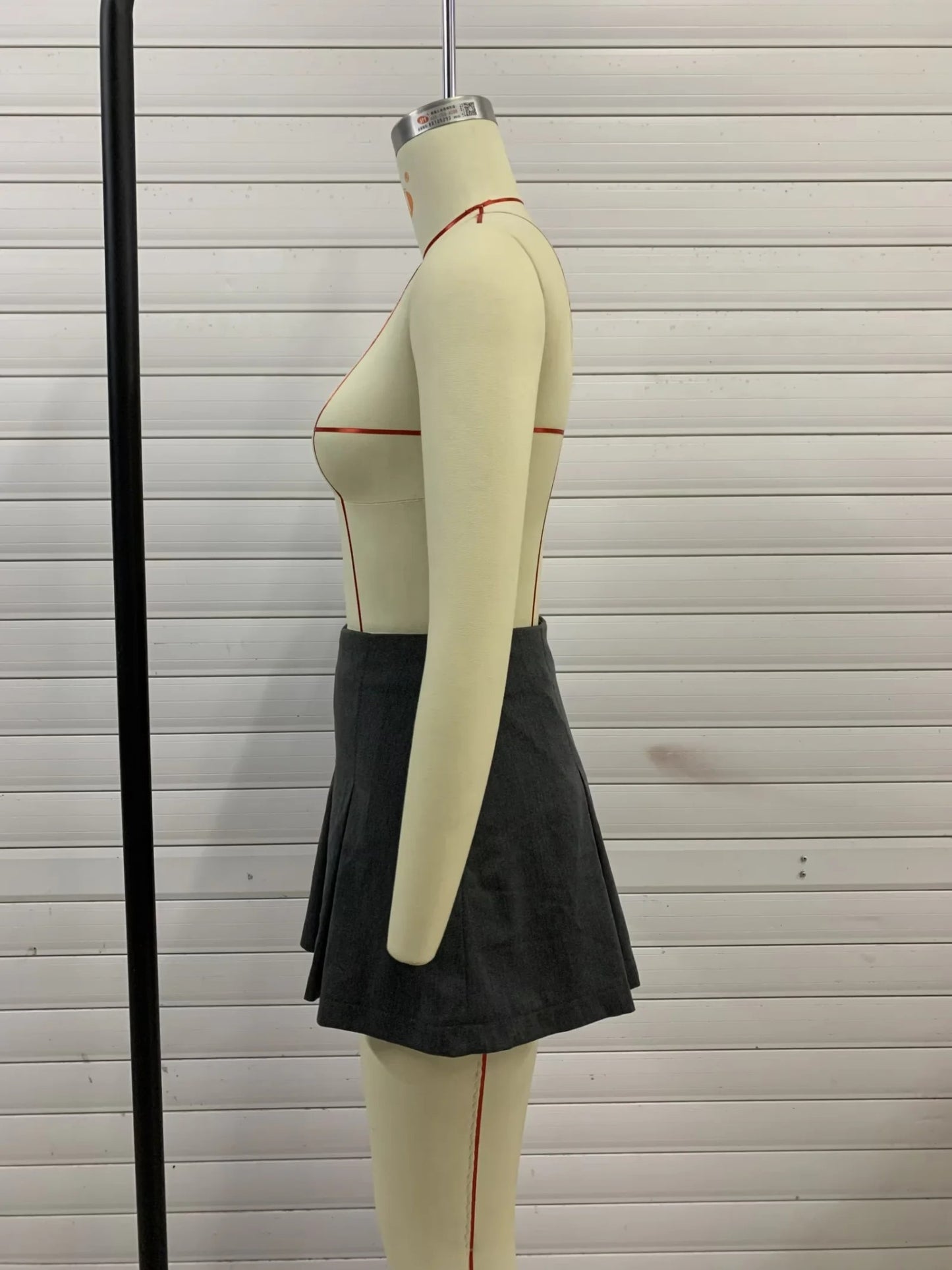 TRAFZA 2025 Spring Summer Women Casual Tierred Mini Skirts Fashion Vintage Solid