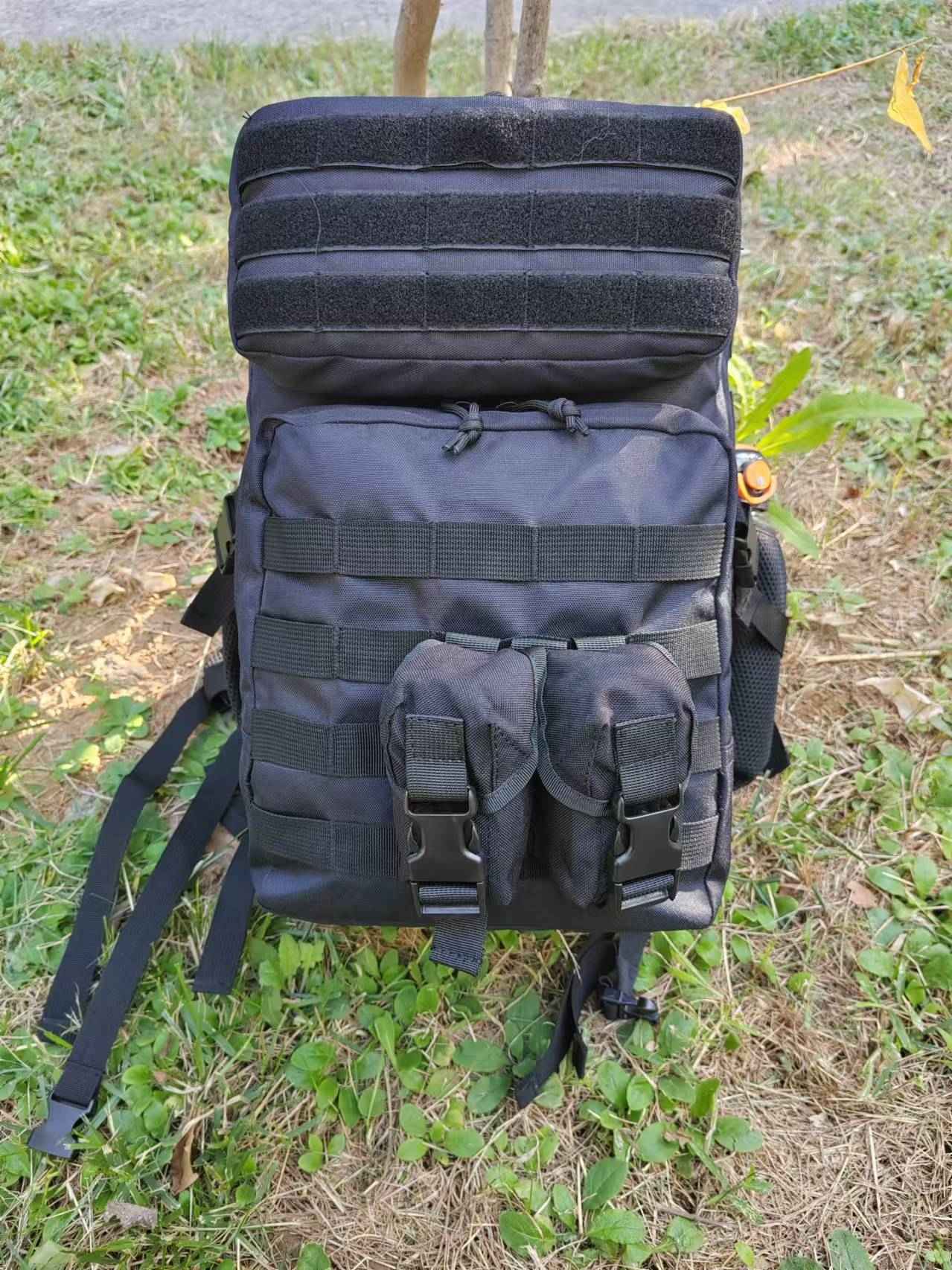 SYZM 50L Large Capacity Men Tactical Backpack Outdoor Rucksack Hiking Camping Hunting Sports Travel Bags with Bottle Holder
