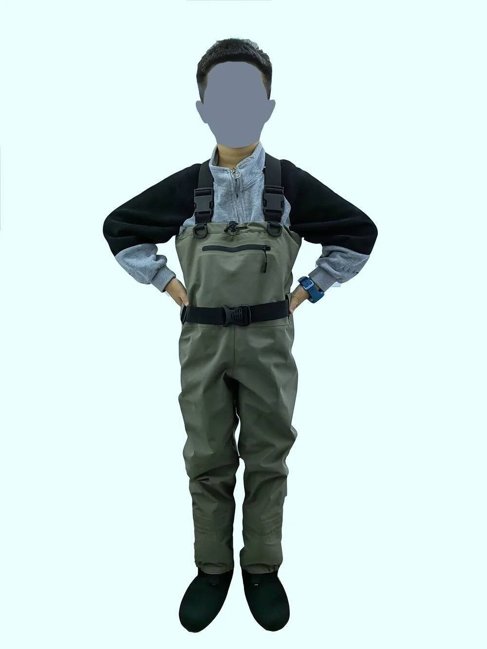 Pesca com mosca Infantil a adulto, botas-calças de neoprene para homens, para caiaque, caça. Secagem rápida, à prova d'água e respirável.