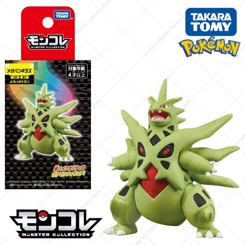 100% Original Takara Tomy Pokemon Figure Toys Chikorita Totodile Tepig Mega Metagross Charizard X PVC Figurine Model Dolls Gifts