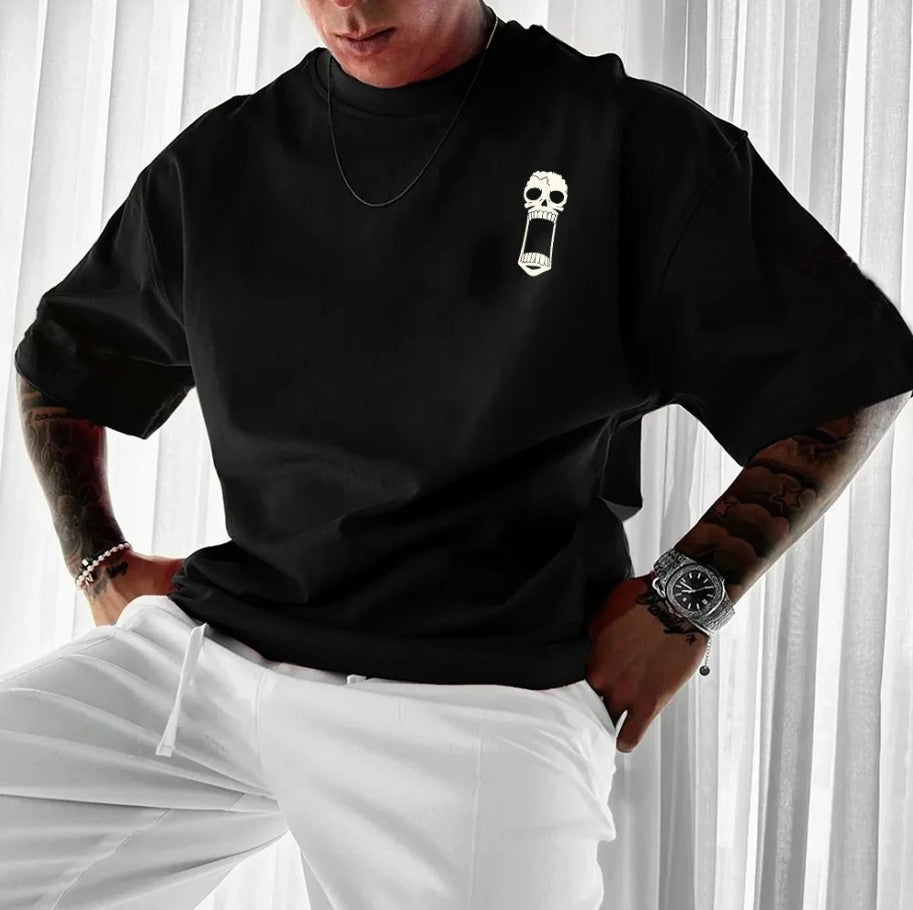 ONE PIECE Anime Roupas Periféricas Camiseta Clássica de Quadrinhos Manga Curta Gola Redonda Masculina e Feminina de Casal para o Verão