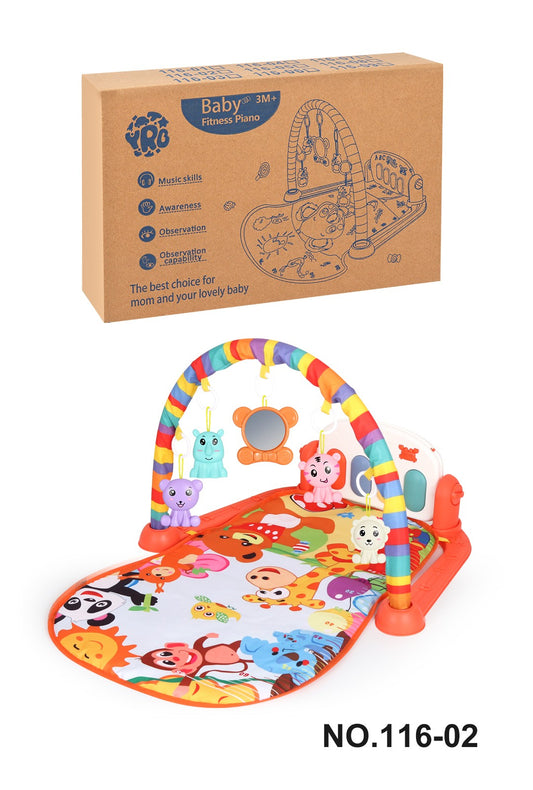 Tapete de Atividades para Bebê Multifuncional, Ginásio de Fitness, Brinquedo Musical, Educacional, para Engatinhar, Presente para Crianças