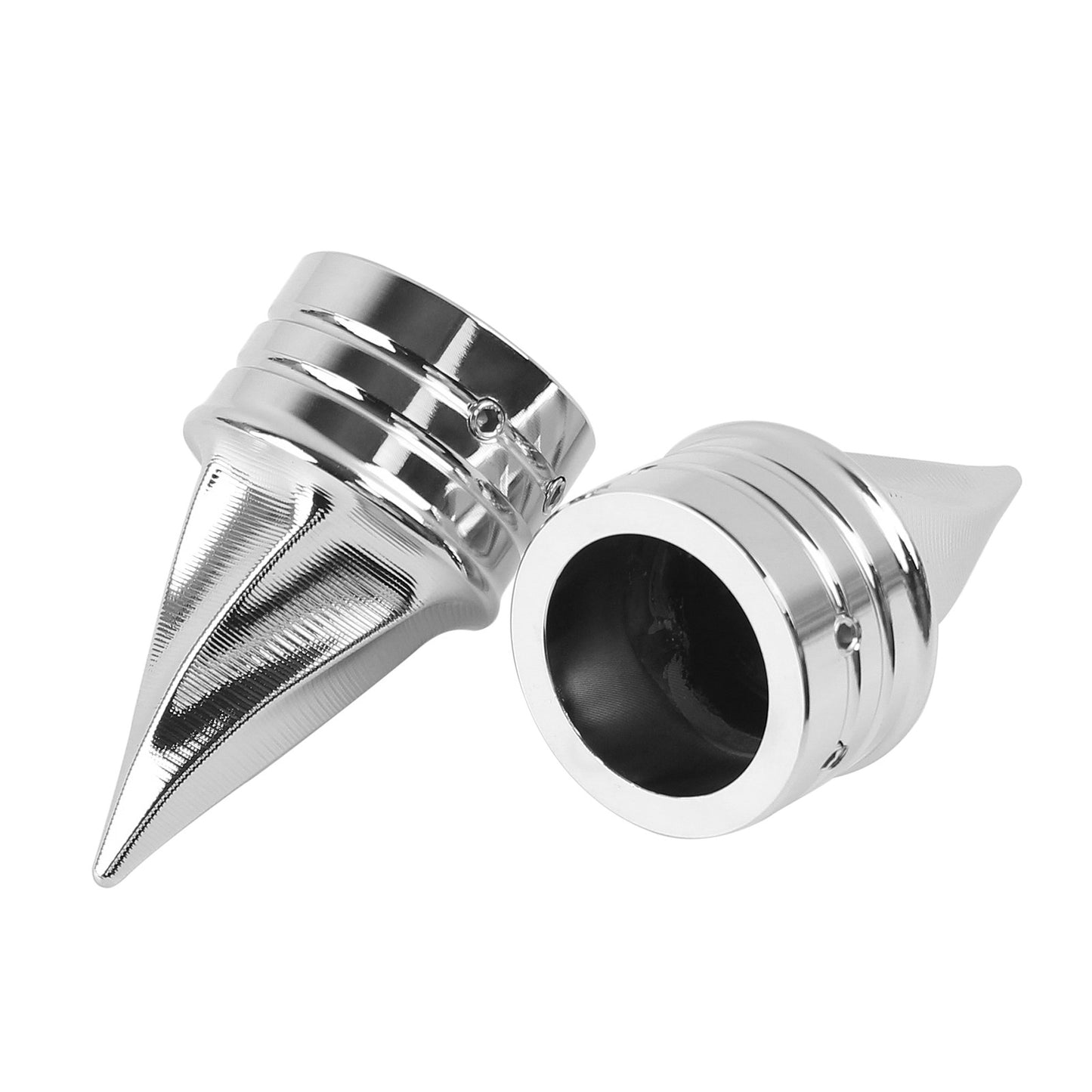 Porcas da extremidade do eixo dianteiro torcido da motocicleta Tampas do eixo pontiagudas Adequadas para Harley Touring Sportster Dyna Street Glide Road King Road Glide