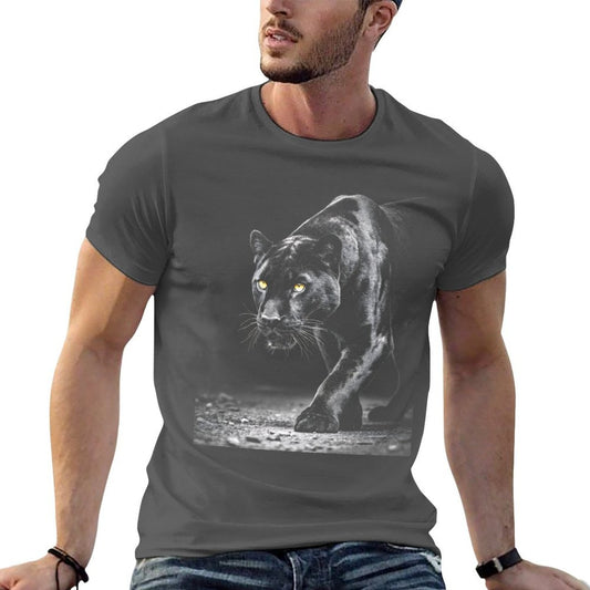 Black Panther T-Shirt cotton t shirt man t shirt man plain T-Shirt