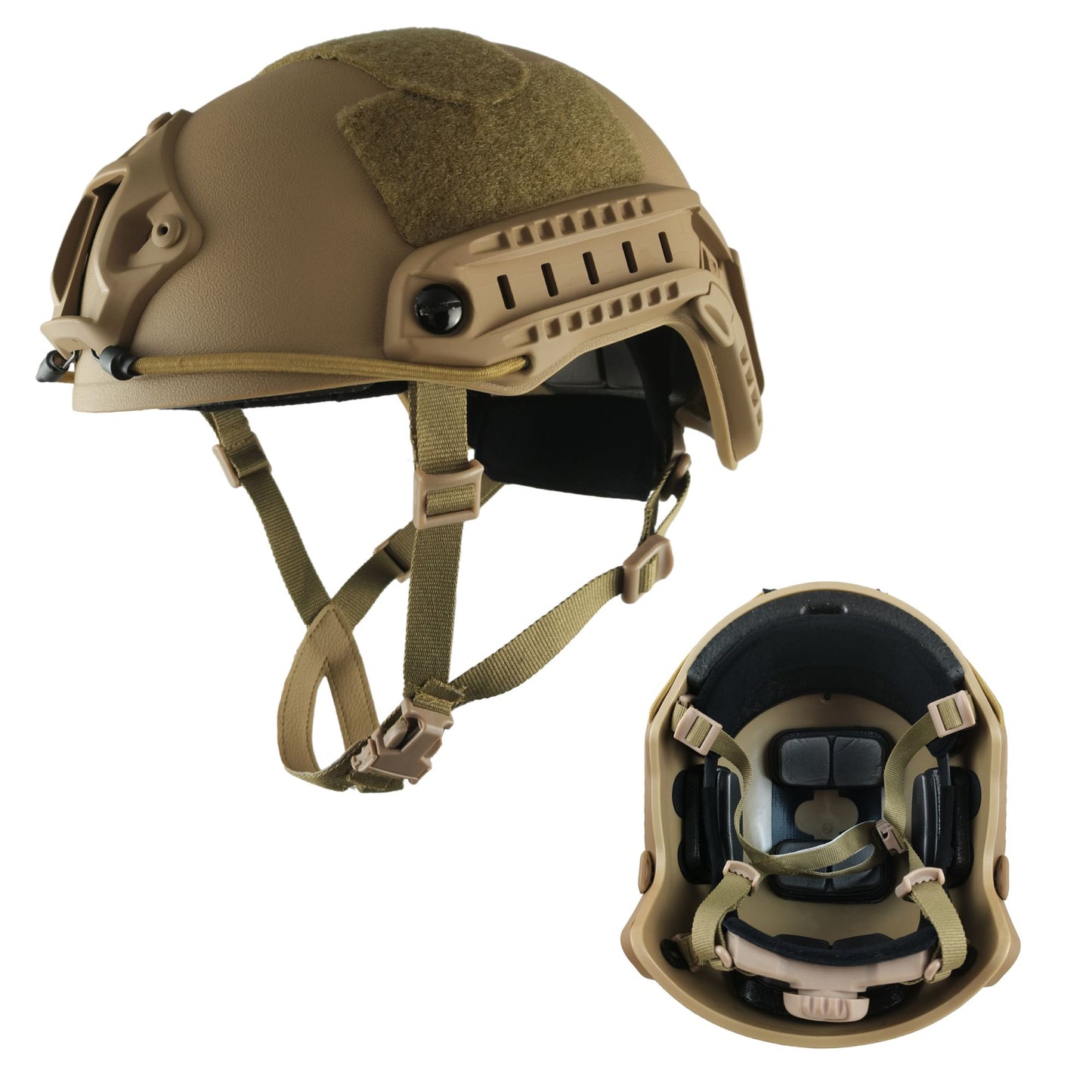 FAST Tactical Helmet Wendy Suspension Lightweight Adjustable ABS for Airsoft, Paintball & CS Games - Comfortable Protective Gear