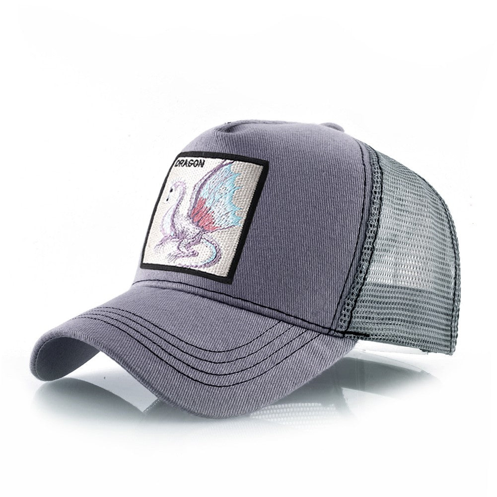 TQMSMY Boné de Beisebol Bordado com Dragão Masculino, Chapéus Casuais para Exteriores com Viseira, Bonés Trucker Snapback Femininos, Unissex Hip Hop Drake Bones