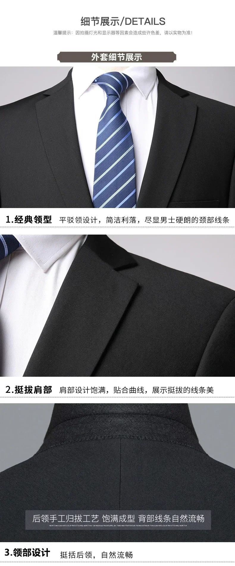 S-8XL Blazer New Men's Fashion Business Solid Color British Style Professional Work Groom Wedding Dress Best Man Blazer Jacket