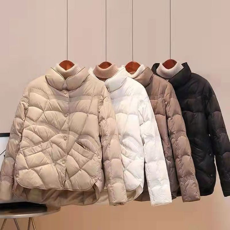 Women Jacket 2025 New Autumn Winter Parkas Female Light Thin Down Cotton Coat Femme Casual Short Warm Basic Outerwear Ladies Top