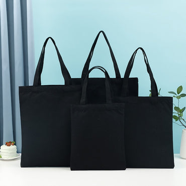 10/20PCS Customized Canvas Bag Heavy Shoulder Bag Large Capacity Shopping Bag Multi Color Multi Size Daily Reusable Handbag