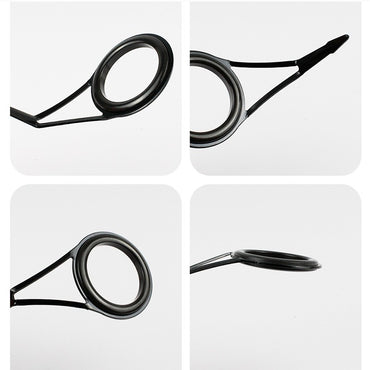 Guia de Ponta de Vara de Pesca em Aço Inoxidável Anel de Porcelana 8pçs DIY Acessórios de Reparo de Ponta de Vara de Pesca Equipamento de Pesca Pesca