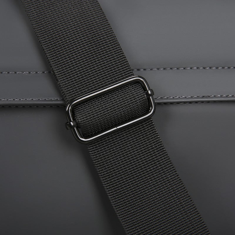 Sleek Crossbody Bag for Men Water-resistant Nylon Shoulder Bag Multi-Pocket Large CapacityMinimalist Style for Daily/Work/Travel