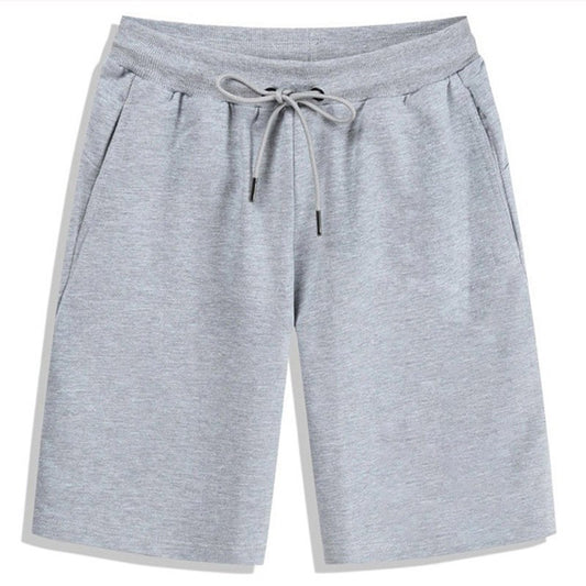 Summer Solid Men's Shorts Elastic Drawstring Shorts Joggers Loose Fitness Breathable Sports 5 piece Cotton Outfit Casual Pants