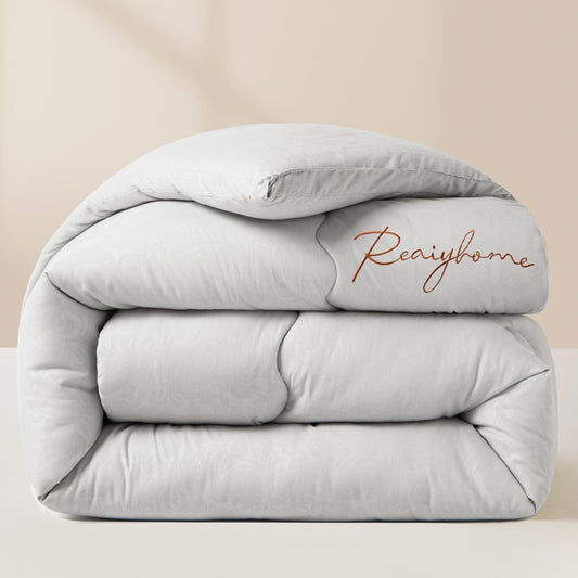 High Quality Quilted Autumn Winter Comforter Queen Size Soft Fluffy Duvet Insert Letter Embroidered Thickened Warm Quilt for Bed