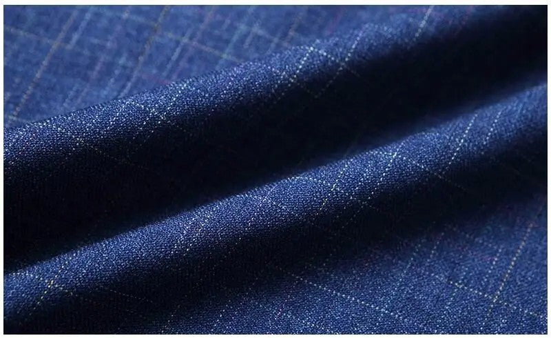 Men Plaid Blazers Jackets Formal Wear Suits Coats New Spring Autumn Male Business Casual Slim Fit Blazers Coats Men's Clothing 4