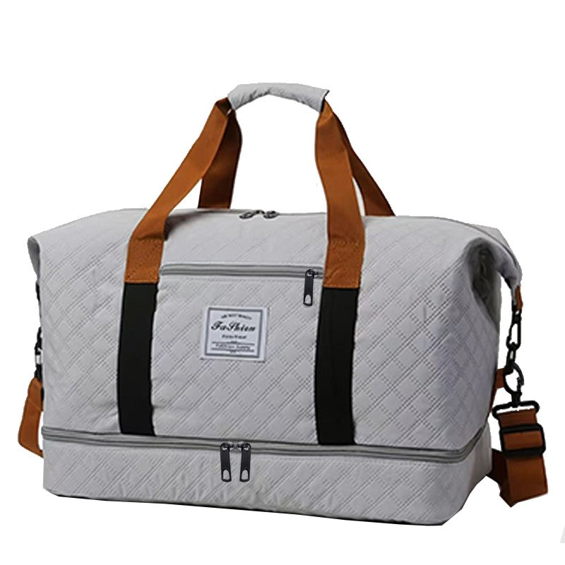 Quilted Travel Duffle Bag Multi-Color Casual Single Shoulder Bag for Vacation Trip Gym Daily Luggage Festival Gifts