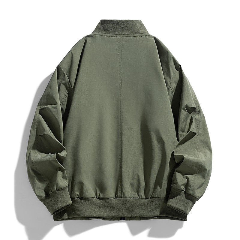 Spring Autumn Plus Size Jacket Men's Pocket Loose Fashion Brand Coat 130kg 7XL bomber jacket 5XL 6XL workwear jacket