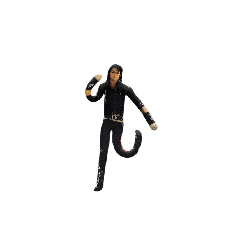 1/2/3pcs Anime Michael Jackson Cosplay Prop Doll Plush Stuffed Figure Dolls Room Decoration Abstract Joint Mobility Props Gift