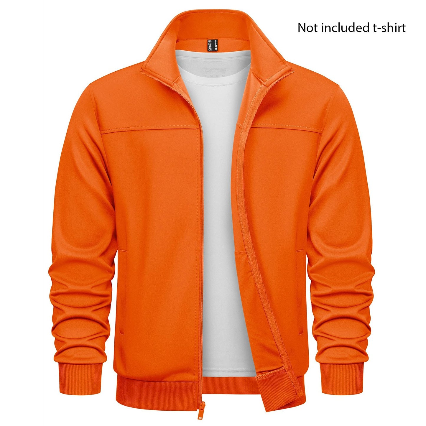 TACVASEN Spring Autumn Track Jackets Mens Lightweight Full Zip Sports Jacket Running Athletic Jackets Workout Fitness Outwear