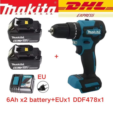 nuevo Original Makita DDF487 taladro inalámbrico? destornillador de impacto eléctrico sin escobillas herramienta recargable