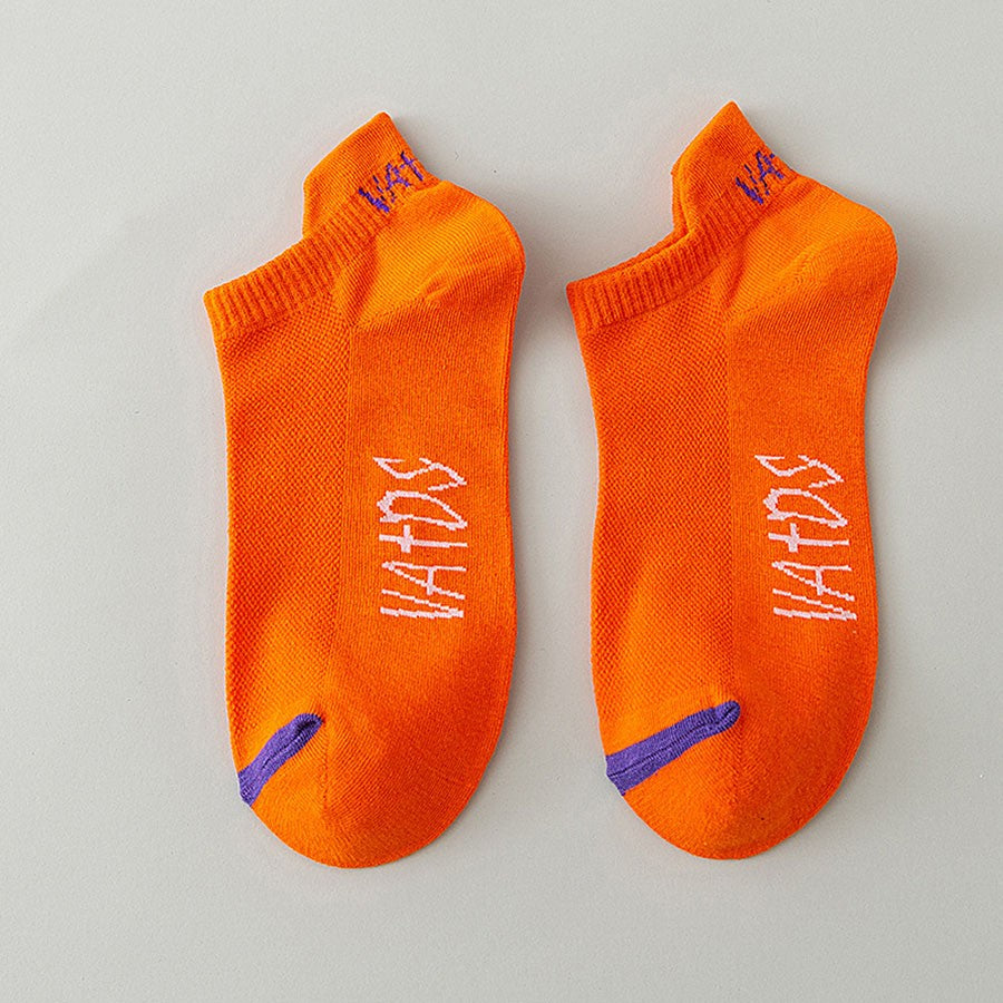 5 Pairs New Summer Cotton Men's Socks Short Thin Casual Mesh Breathable Boat Socks Fashion Comfortable Street Style Sockke Gift