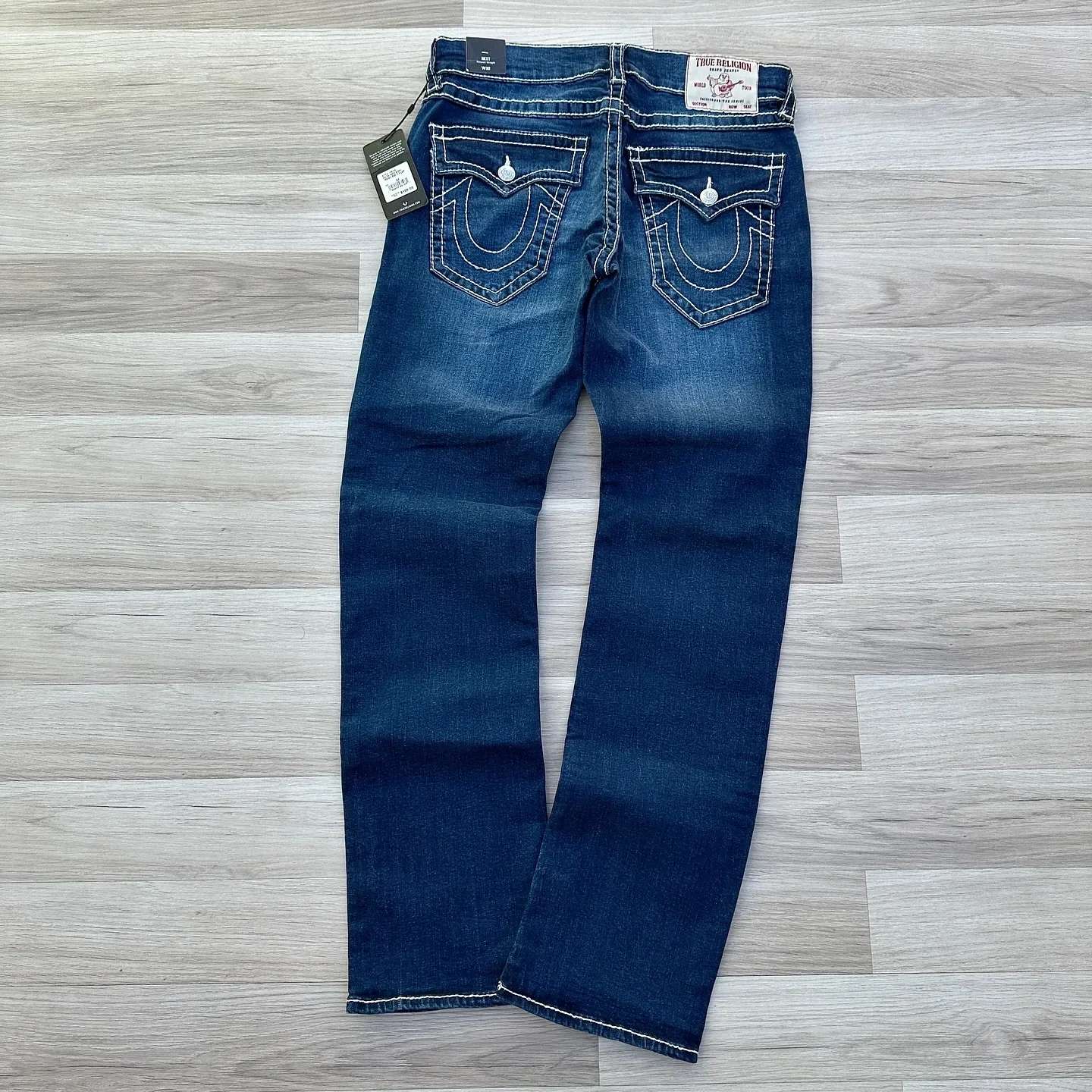 Buddha Jeans Vintage Y2K Men's Jeans Women's Pocket Embroidered Jeans Patch Leather Vintage Blue Jeans Loose Fit Jeans pants
