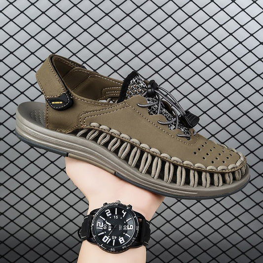 Summer New Sandals Fashion Handmade Weaving Casual Men Sandals Brand Designer Outdoor Walking Men's Shoes Summer Beach Shoes