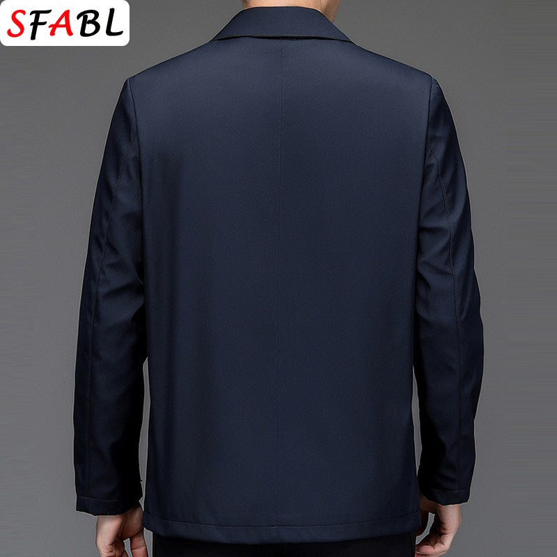 Loose Casual Business Men's Jacket Blazers for Men Formal Social Jacket Solid Color Luxury Office Dress Coat Spring Autumn New